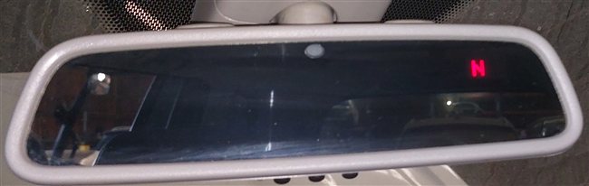 Thumbnail 2: 07-10 MERCEDES GL R CLASS (W251 X164) AUTODIM HOMELINK REARVIEW MIRROR (Gray)