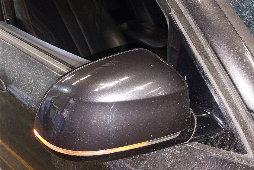 Thumbnail 2: 16-18 BMW X5 F15 FRONT RIGHT PASSENGER MEMORY HEATED DOOR MIRROR w/PFOLD (Gray)