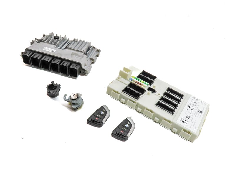 Thumbnail 1: 21-22 BMW X2 F39 2.0L (B46D) TURBO ENGINE DME IMMOBILIZER MODULE KEY FOB SET/6