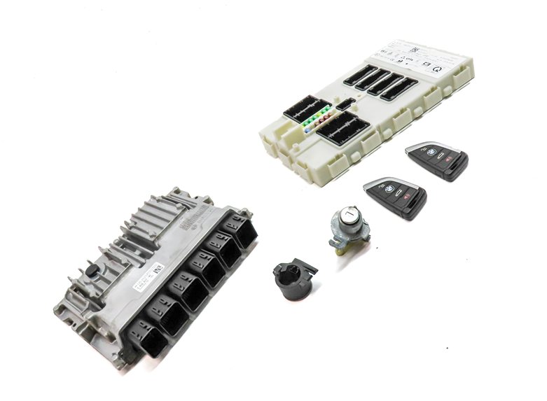 Thumbnail 3: 21-22 BMW X2 F39 2.0L (B46D) TURBO ENGINE DME IMMOBILIZER MODULE KEY FOB SET/6