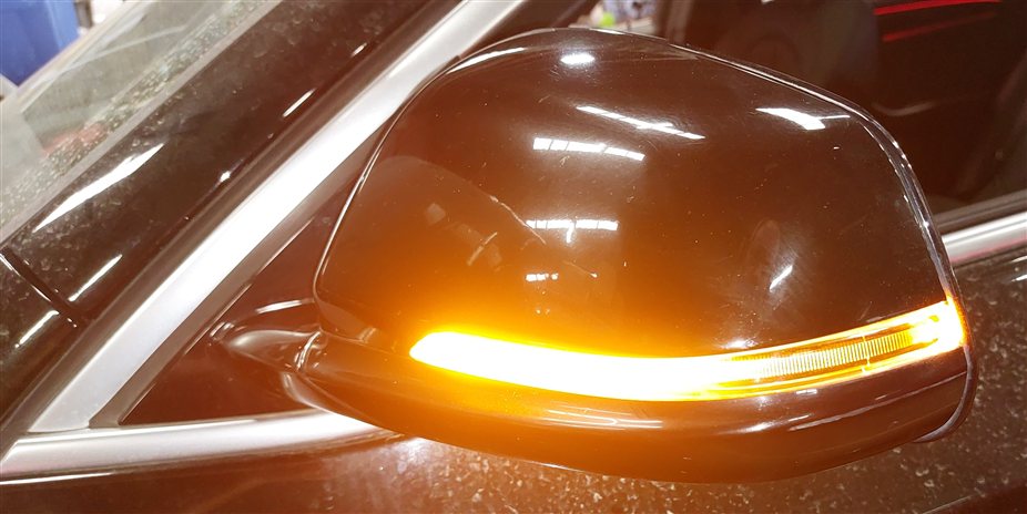 Thumbnail 2: 18-22 BMW X2 F39 LEFT DRIVER PFOLD HEATED MEMORY AUTODIM DOOR MIRROR (Black)
