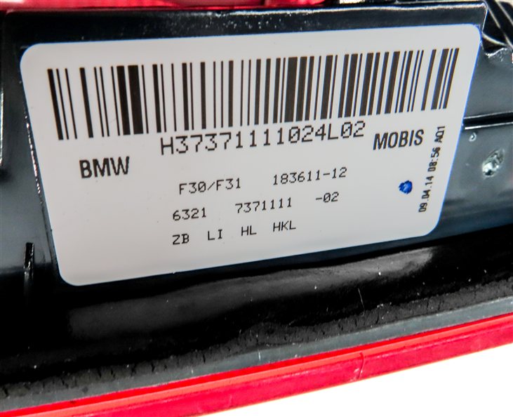 Thumbnail 6: 12-15 BMW 320i 328i 335i M3 (F30) SEDAN LEFT TRUNK INNER TAILLIGHT LIGHT LAMP