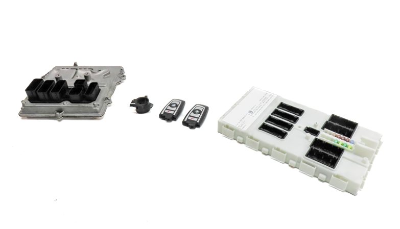 2014 BMW 335I (F30) 3.0L (N55) ENGINE ECM DME CAS4 IMMOBILIZER MODULE KEY SET/5