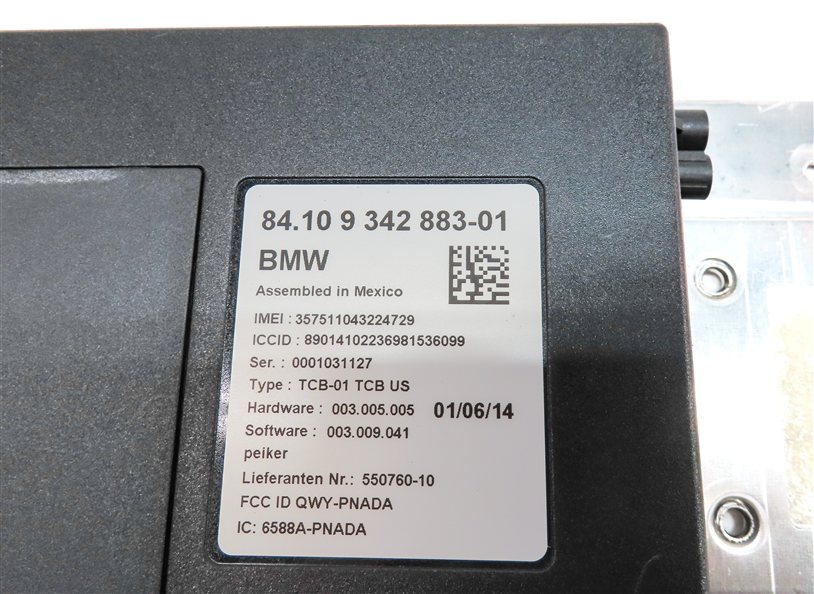 Thumbnail 3: 2014 BMW 335I (F30) COMMUNICATIONS BLUETOOTH TELEMATICS CONTROL MODULE