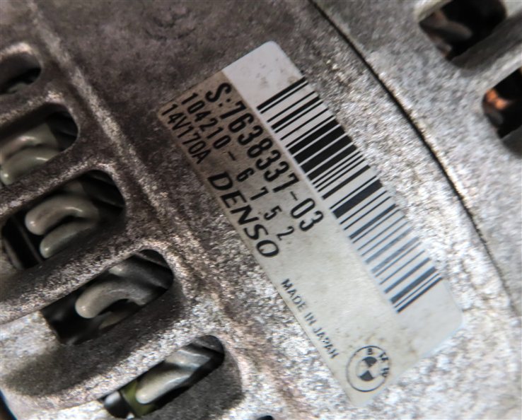 Thumbnail 6: 2014 BMW 335I (F30) 3.0L (N55) ENGINE 170 AMP ALTERNATOR GENERATOR CHARGER
