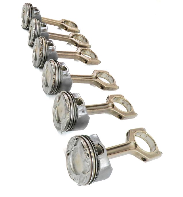 Thumbnail 4: 2010-2014 BMW 1/3/4/5/6/7/X1/X3/X5/X6 3.0L N55 TURBO ENGINE PISTON & ROD SET 6