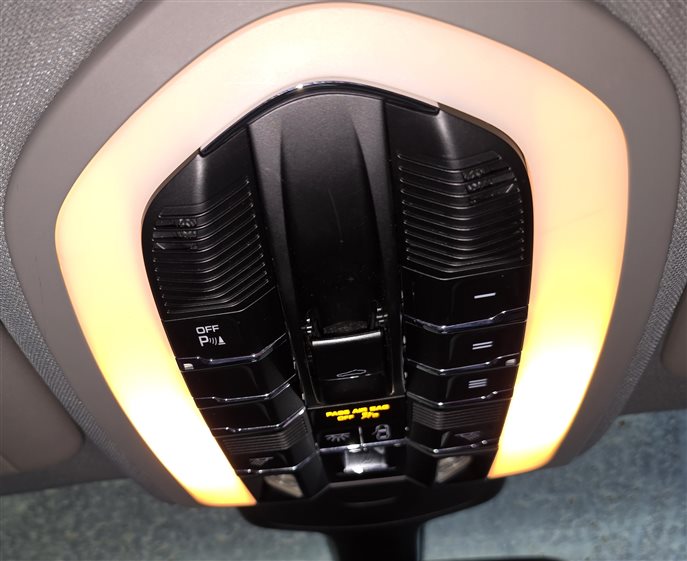 Thumbnail 2: 2012 PORSCHE PANAMERA (970 G1) FRONT INTERIOR DOME MAP READING LIGHT LAMP (Gray)