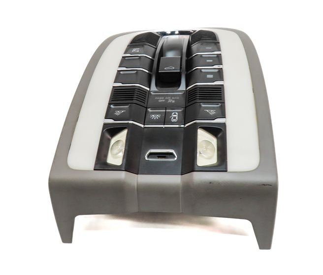 Thumbnail 3: 2012 PORSCHE PANAMERA (970 G1) FRONT INTERIOR DOME MAP READING LIGHT LAMP (Gray)