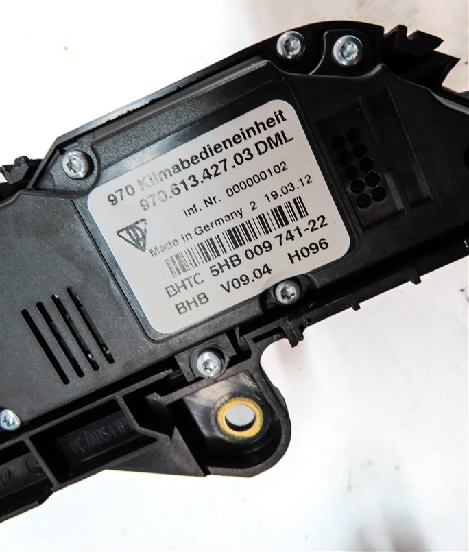 Thumbnail 10: 2010-2013 PORSCHE PANAMERA (970 G1) FRONT TEMPERATURE CONTROL SWITCH PANEL
