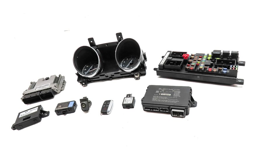Thumbnail 3: 2017 LAND ROVER DISCOVERY SPORT (L550) 2.0L TURBO ENGINE ECM BCM MODULE KEY SET