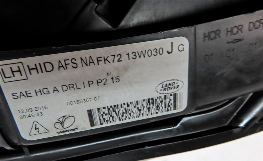 Thumbnail 8: 15-19 DISCOVERY SPORT (L550) LEFT AFS ADAPTIVE XENON HEADLIGHT HEAD LIGHT LAMP