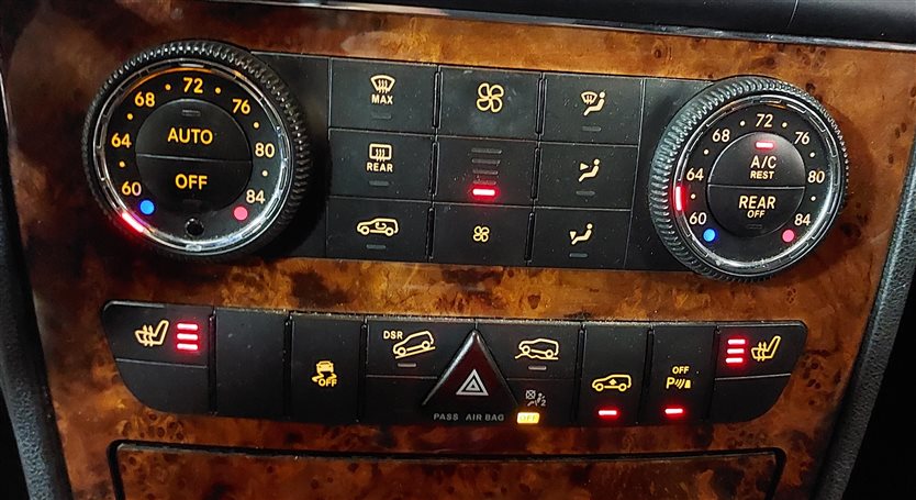 Thumbnail 2: 2010-2013 MERCEDES GL ML R (W164 W251 X164) FRONT HEATER A/C TEMPERATURE CONTROL