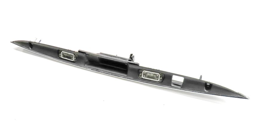 2012 MERCEDES GL450 (X164) REAR LICENSE PLATE LIGHT LAMP w/ TRUNK RELEASE HANDLE