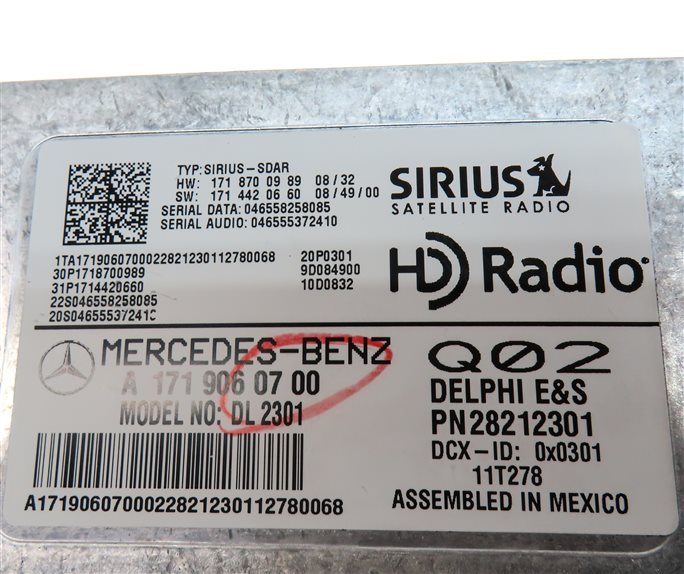Thumbnail 5: 2012 MERCEDES GL450 (X164) SIRIUS SATELLITE RADIO CONTROL RECEIVER MODULE