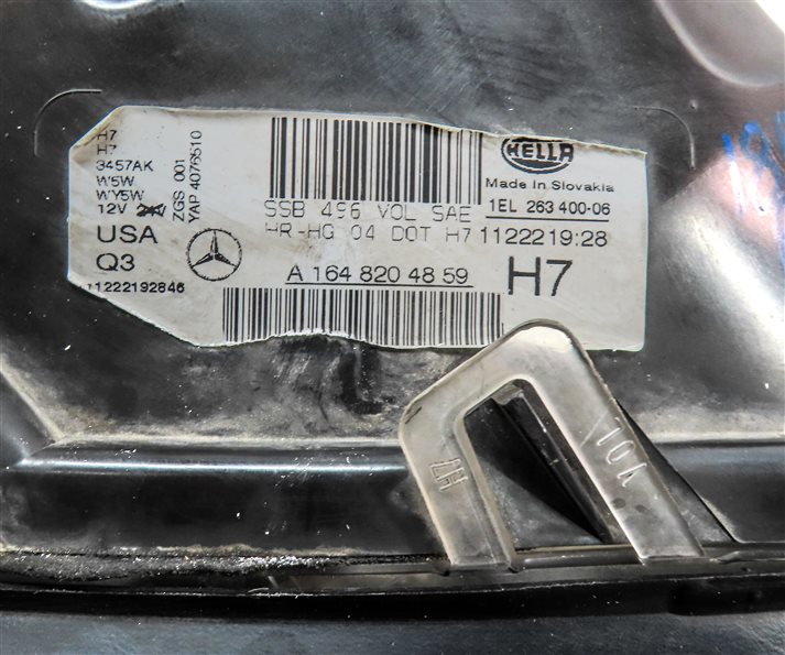 Thumbnail 7: 2011-2012 MERCEDES GL350 GL450 (X164) RIGHT FRONT HALOGEN HEADLIGHT LIGHT LAMP