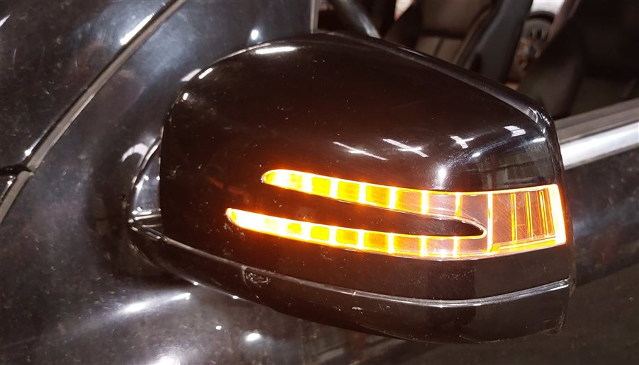 Thumbnail 2: 11-12 MERCEDES GL ML CLASS W164 X164 LEFT P-FOLD AUTODIM MEMORY MIRROR (Black)