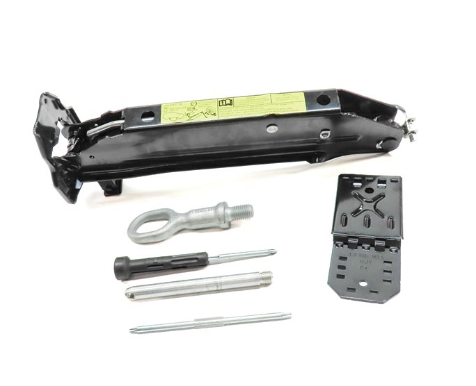 Thumbnail 2: PORSCHE 11-18 CAYENNE 958 15-23 MACAN 95B SPARE TIRE JACK & LUG WRENCH TOOL KIT