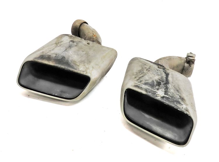 2011-2014 PORSCHE CAYENNE (958) 3.6L ENGINE MUFFLER PIPE EXHAUST TIP SET