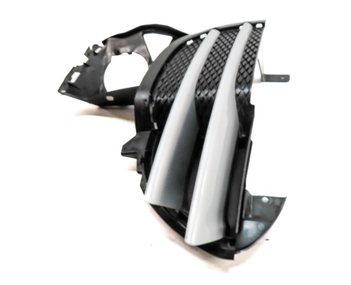 Thumbnail 3: 11-14 PORSCHE CAYENNE S 958 RIGHT FRONT PASSENGER BUMPER GRILLE TRIM (Silver)