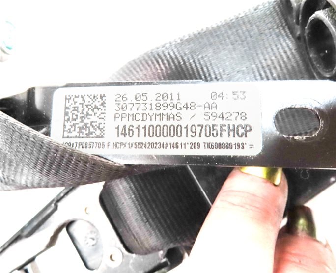 Thumbnail 6: 2011-2018 PORSCHE CAYENNE (958) LEFT FRONT DRIVER SEATBELT RETRACTOR (Black)