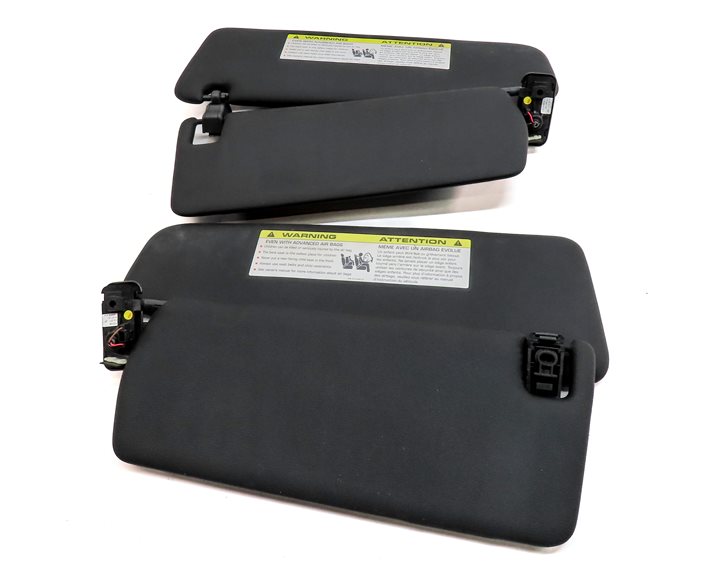 Thumbnail 6: 2011-2014 PORSCHE CAYENNE (958) FRONT LEFT & RIGHT SUNVISOR SHADE SET 2 (Black)