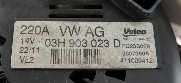 Thumbnail 7: 2011-2018 PORSCHE CAYENNE (958) 3.6L M55 ENGINE 220 AMP ALTERNATOR POWER CHARGER