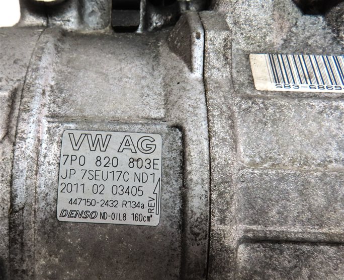 Thumbnail 7: 2011-2018 PORSCHE CAYENNE (958) 3.6L A/C AIR CONDITIONING COMPRESSOR PUMP