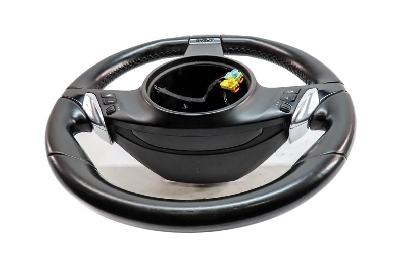 Thumbnail 3: 11-16 PORSCHE CAYENNE (958 970 G1) 3-SPOKE LEATHER STEERING WHEEL w/ PADDLES