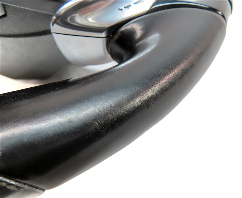 Thumbnail 7: 11-16 PORSCHE CAYENNE (958 970 G1) 3-SPOKE LEATHER STEERING WHEEL w/ PADDLES