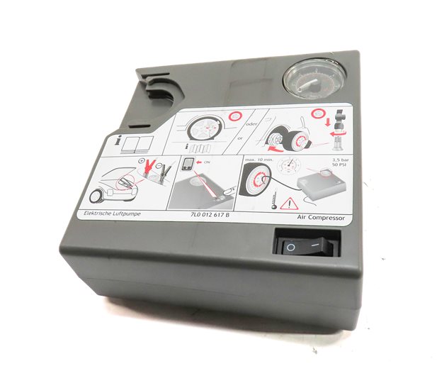Thumbnail 2: 2011 PORSCHE CAYENNE (958) EMERGENCY ROADSIDE TIRE AIR COMPRESSOR PUMP ASSEMBLY