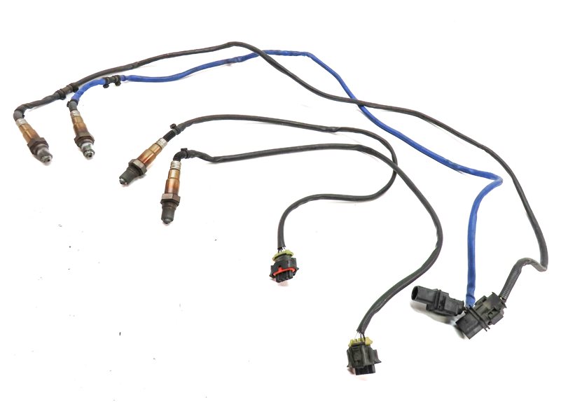 2011 PORSCHE CAYENNE (958) 4.8L (M48.02) NON TURBO ENGINE OXYGEN O2 SENSOR SET/4