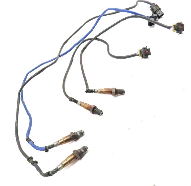 Thumbnail 3: 2011 PORSCHE CAYENNE (958) 4.8L (M48.02) NON TURBO ENGINE OXYGEN O2 SENSOR SET/4