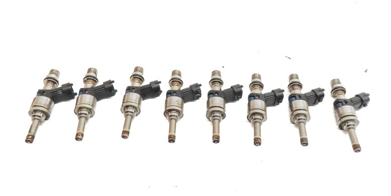 Thumbnail 5: 09-14 PORSCHE CAYENNE PANAMERA (958 970) 4.8L M48 NON-TURBO FUEL INJECTOR SET 8