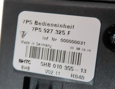 Thumbnail 6: 2011 PORSCHE CAYENNE (958) HEATED SEAT CENTRAL LOCKING CONTROL SWITCH PANEL