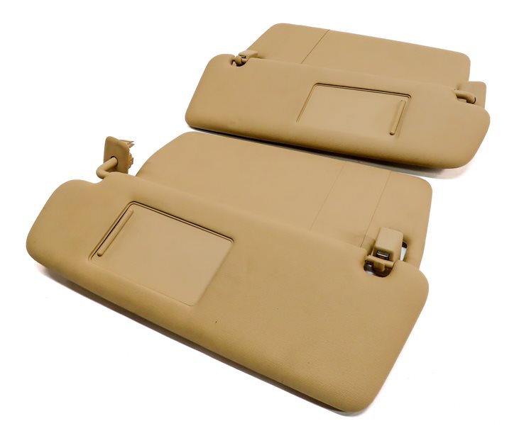 Thumbnail 2: 2011-2014 PORSCHE CAYENNE (958) FRONT LEFT & RIGHT SUNVISOR SHADE SET 2 (Beige)