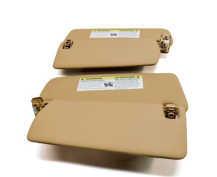 Thumbnail 5: 2011-2014 PORSCHE CAYENNE (958) FRONT LEFT & RIGHT SUNVISOR SHADE SET 2 (Beige)