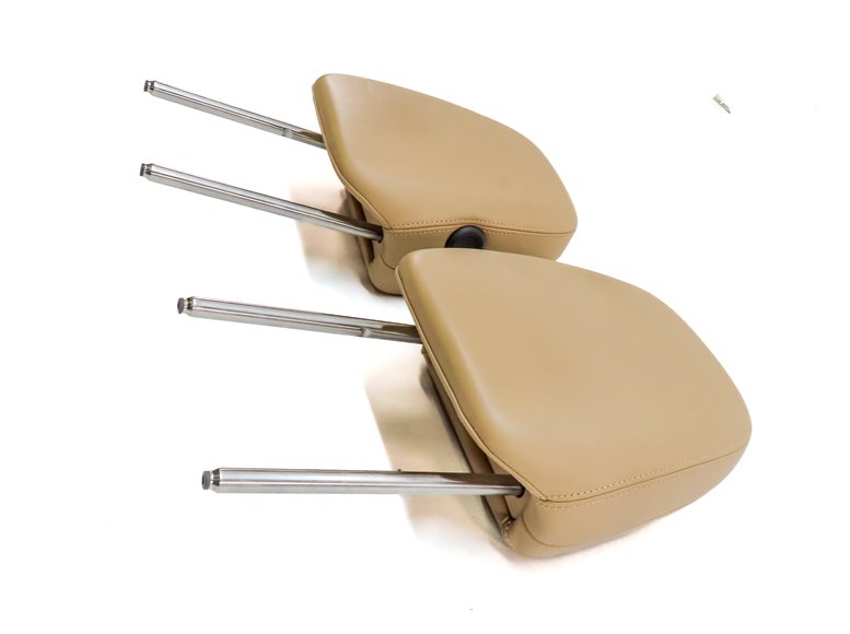 Thumbnail 3: 11-18 PORSCHE CAYENNE 958 FRONT LEFT & RIGHT SEAT HEADREST SET/2(Beige)