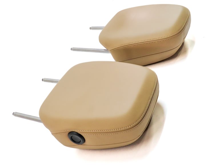 Thumbnail 5: 11-18 PORSCHE CAYENNE 958 FRONT LEFT & RIGHT SEAT HEADREST SET/2(Beige)