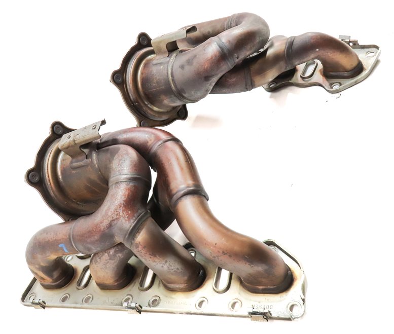 Thumbnail 4: 2008-2014 PORSCHE CAYENNE (958) 4.8L V8 *NON TURBO* ENGINE EXHAUST MANIFOLD SET