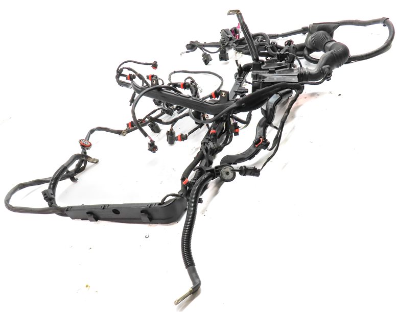 Thumbnail 3: 2011 PORSCHE CAYENNE 958 4.8L M48.02 NON TURBO ENGINE MOTOR WIRE WIRING HARNESS