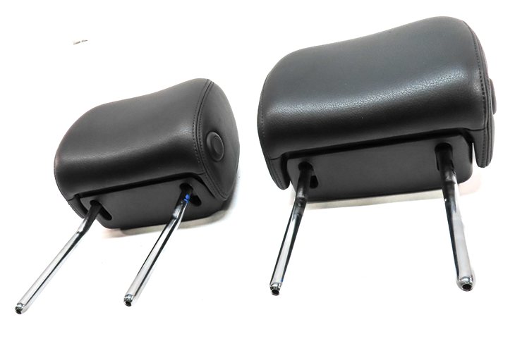 Thumbnail 2: 12-18 AUDI A6 A7 S6 S7 RS7 (C7 4G8) FRONT LEFT & RIGHT SEAT HEADREST SET (Black)