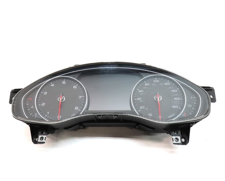Thumbnail 12: 14 AUDI A6 (C7 4G) 2.0L (CAED) SPEEDOMETER ECM BCM IMMOBILIZER MODULE KEY SET/8