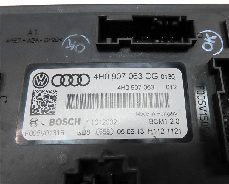 Thumbnail 13: 14 AUDI A6 (C7 4G) 2.0L (CAED) SPEEDOMETER ECM BCM IMMOBILIZER MODULE KEY SET/8