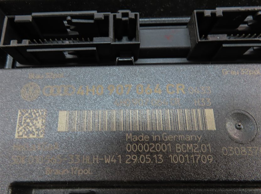 Thumbnail 14: 14 AUDI A6 (C7 4G) 2.0L (CAED) SPEEDOMETER ECM BCM IMMOBILIZER MODULE KEY SET/8
