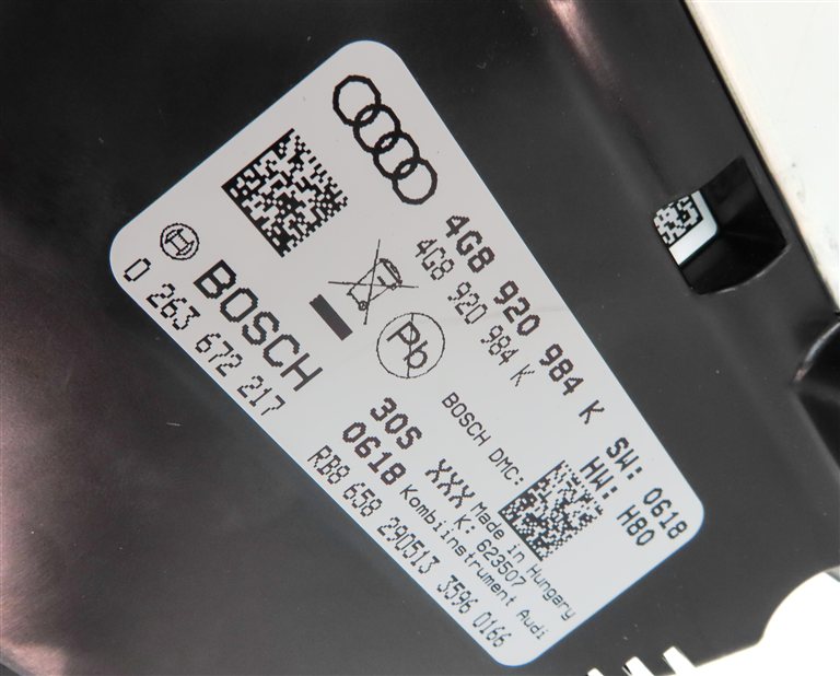 Thumbnail 18: 14 AUDI A6 (C7 4G) 2.0L (CAED) SPEEDOMETER ECM BCM IMMOBILIZER MODULE KEY SET/8