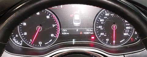 Thumbnail 2: 14 AUDI A6 (C7 4G) 2.0L (CAED) SPEEDOMETER ECM BCM IMMOBILIZER MODULE KEY SET/8