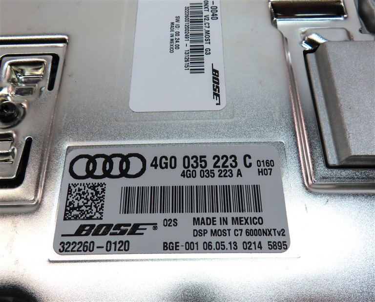 Thumbnail 6: 2012-2018 AUDI A6 A7 A8 S8 (C7 D4 4H 4G8) RADIO STEREO BOSE AUDIO AMP AMPLIFIER