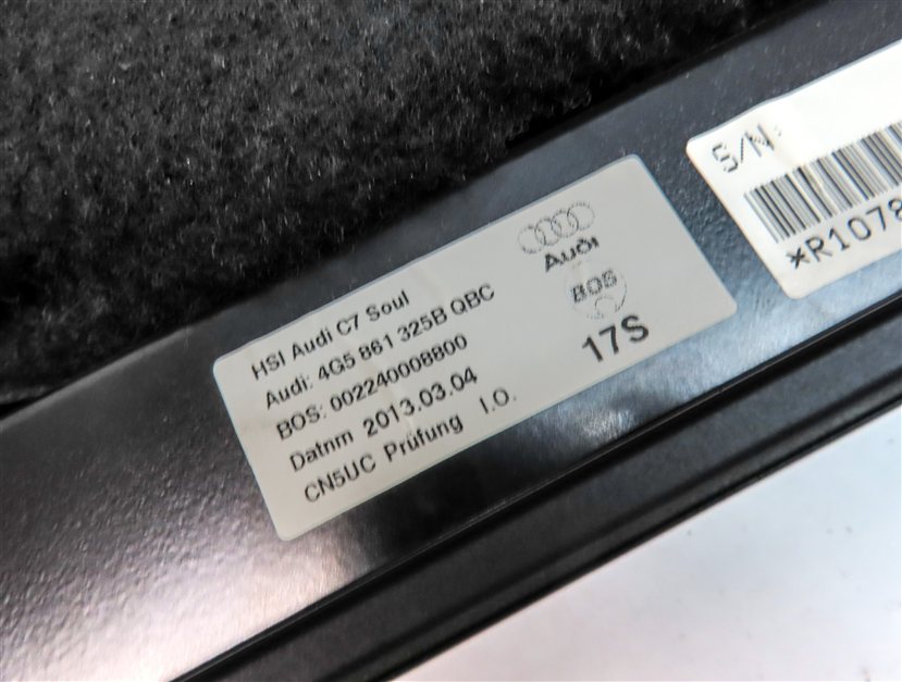 Thumbnail 9: 2012-2018 AUDI A6 S6 (C7 4G8) REAR BACK WINDOW GLASS SUNSHADE SUN SHADE (BLACK)