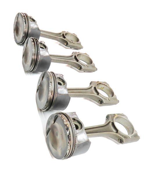 Thumbnail 3: 11-18 VW AUDI - A3 A4 A5 A6 Q5 TT BEETLE JETTA TIGUAN 2.0L TURBO PISTON SET/4