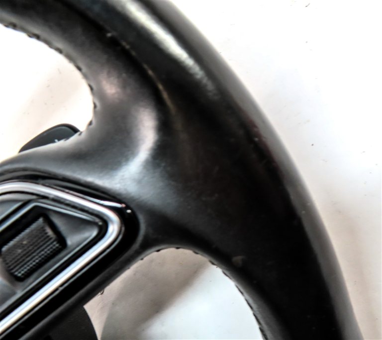 Thumbnail 6: 2012-2018 AUDI A6 A7 S6 S7 C7 4G8 3-SPOKE HEATED TIPTRONIC STEERING WHEEL(Black)